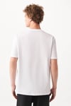 Mavi Logo Detaylı Rahat Kesim Bisiklet Yaka Erkek T Shirt 0610100-620 BEYAZ