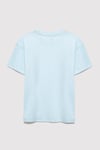 Mavi Logolu % 100 Pamuk Bisiklet Yaka Erkek Çocuk T Shirt 6610444-91361 AÇIK MAVİ