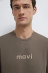 Mavi Logolu % 100 Pamuk Regular Fit Bisiklet Yaka Erkek T Shirt 0612732-83866 KAHVE