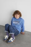 Mavi Logolu Loose Fit Bisiklet Yaka Erkek Çocuk Sweat 6S10163-70724 MAVİ