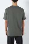 Mavi Logolu Pamuklu Loose Fit Bisiklet Yaka Erkek T Shirt 0613128-70088 KOYU GRİ