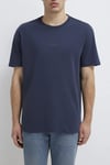 Mavi Logolu Pamuklu Loose Fit Bisiklet Yaka Erkek T Shirt 0613102-85315 LACİVERT