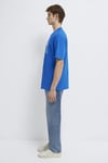 Mavi Logolu Pamuklu Loose Fit Bisiklet Yaka Erkek T Shirt 0611711-81330 SAKS