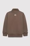 Mavi Logolu Pamuklu Loose Fit Yarım Fermuarlı Dik Yaka Erkek Çocuk Sweat 6S10151-87181 KAHVE