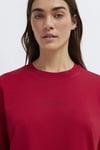 Mavi Logolu Pamuklu Regular Fit Bisiklet Yaka Kadın T Shirt 1613890-70391 KIRMIZI
