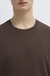 Mavi Logolu Pamuklu Relaxed Fit Bisiklet Yaka Erkek T Shirt 0613093-70251 KAHVE