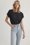 Mavi Loose Fit Bisiklet Yaka Basic Bayan T Shirt 167245-900 SİYAH