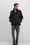 Mavi Loose Fit Dik Yaka Fermuarlı Erkek Mont 0110540-71379 SİYAH