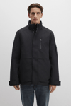 Mavi Loose Fit Dik Yaka Fermuarlı Erkek Mont 0110540-71379 SİYAH