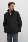 Mavi Loose Fit Dik Yaka Fermuarlı Erkek Mont 0110540-71379 SİYAH
