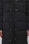 Mavi Loose Fit Kapüşonlu Uzun Şişme Bayan Mont 1110228-900 SİYAH