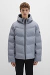 Mavi Loose Fit Kapüşonlu Yaka Su İtici Şişme Erkek Mont 0110651-85550 AÇIK GRİ