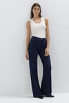 Mavi Malibu Pamuklu Wide Leg Yüksek Bel Geniş Paça Jeans Kadın Kot Pantolon 1010152-A3168 LACİVERT