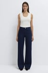 Mavi Malibu Pamuklu Wide Leg Yüksek Bel Geniş Paça Jeans Kadın Kot Pantolon 1010152-A3168 LACİVERT