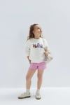 Mavi Melora Pamuklu Mom Fit Normal Bel Jean Kız Çocuk Short 7410655-86707 PEMBE