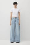 Mavi Miami Baggy Fit Normal Bel Geniş Paça Jeans Bayan Kot Pantolon 1010727-87191 AÇIK MAVİ