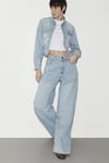 Mavi Miami Baggy Fit Normal Bel Geniş Paça Jeans Bayan Kot Pantolon 1010727-87191 AÇIK MAVİ