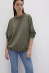 Mavi Modal Oversize Fit Bisiklet Yaka Bayan Sweat 168837-87538 YEŞİL