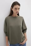 Mavi Modal Oversize Fit Bisiklet Yaka Bayan Sweat 168837-87538 YEŞİL