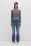 Mavi Molly Pamuklu Bootcut Fit Normal Bel Geniş Paça Jeans Bayan Kot Pantolon 1013690520 MAVİ
