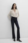 Mavi Molly Pamuklu Flare Fit Normal Bel Bol Paça Jeans Kadın Kot Pantolon 1013691205 KOYU LACIVERT