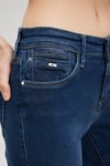 Mavi Molly Streç Pamuklu Straight Fit Normal Bel Çizme Paça Jeans Bayan Kot Pantolon 1013684068 LACİVERT