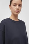 Mavi Oversize Bisiklet Yaka Bayan Kazak 1710499-83699 KOYU LACIVERT