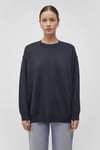Mavi Oversize Bisiklet Yaka Bayan Kazak 1710499-83699 KOYU LACIVERT