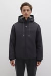 Mavi Oversize Fit Astarlı Ayarlanabilir Kapüşonlu Erkek Ceket 0110333-70087 GRİ