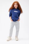 Mavi Pamuk Karışımlı Loose Fit Kapüşonlu Şardonlu Erkek Çocuk Sweat 6S10028-70722 KOYU MAVİ
