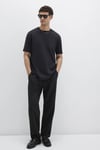 Mavi Pamuklu Bisiklet Yaka Basic Erkek T Shirt 0612731-900 SİYAH