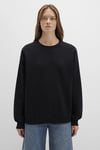 Mavi Pamuklu Bisiklet Yaka Loose Fit Bayan Sweat 1610198-900 SİYAH