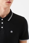 Mavi Pamuklu Dar Kesim Düğmeli Erkek Polo Yaka T Shirt 064164-900 SİYAH