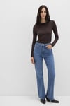Mavi Pamuklu Fitted Fit Bisiklet Yaka Bayan Sweat 1613619-70240 KAHVE