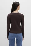 Mavi Pamuklu Fitted Fit Bisiklet Yaka Bayan Sweat 1613619-70240 KAHVE
