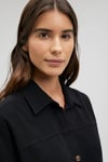 Mavi Pamuklu Kısa Kollu Loose Fit Kadın Gömlek 1210758-900 SİYAH