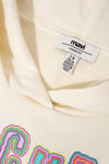 Mavi Pamuklu Loose Fit Baskılı Kapüşonlu Kız Çocuk Sweat 7S10141-70072 BEJ