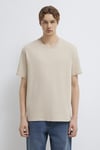 Mavi Pamuklu Loose Fit Bisiklet Yaka Erkek T Shirt 066249-70004 BEJ