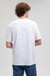Mavi Pamuklu Loose Fit Bisiklet Yaka Erkek T Shirt 0611313-620 BEYAZ