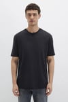 Mavi Pamuklu Loose Fit Bisiklet Yaka Erkek T Shirt 0611596-900 SİYAH