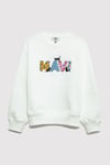 Mavi Pamuklu Loose Fit Bisiklet Yaka Kız Çocuk Sweat 7S10169-70057 EKRU