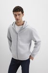 Mavi Pamuklu Loose Fit Fermuarlı Kapüşon Yaka Erkek Sweat 0S10312-80018 GRİ MELANJ