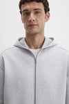 Mavi Pamuklu Loose Fit Fermuarlı Kapüşon Yaka Erkek Sweat 0S10312-80018 GRİ MELANJ