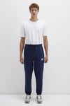 Mavi Pamuklu Loose Fit Lastikli Paça Logolu Şardonlu Erkek Eşofman Altı 0010207-70497 LACİVERT