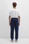 Mavi Pamuklu Loose Fit Lastikli Paça Logolu Şardonlu Erkek Eşofman Altı 0010207-70497 LACİVERT