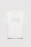 Mavi Pamuklu Loose Fit Logo Baskılı Bisiklet Yaka Erkek Çocuk T Shirt 6610418-70057 BEYAZ