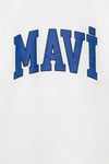 Mavi Pamuklu Loose Fit Logo Baskılı Bisiklet Yaka Erkek Çocuk T Shirt 6610418-70057 BEYAZ
