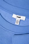 Mavi Pamuklu Loose Fit Şardonlu Bisiklet Yaka Bayan Sweat 1610198-70790 MAVİ