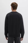 Mavi Pamuklu Loose Fit Şardonlu Logolu Erkek Sweat 0611716-900 SİYAH