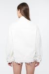 Mavi Pamuklu Oversize Fit Bayan Kot Ceket 1110177-84112 BEYAZ